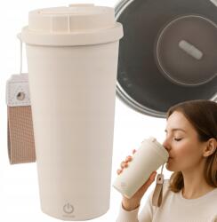 VERK GROUP Önkeverő Bögre 350ml Acél Termosz Hideg És Meleg Usb Póráz (07383_BE)