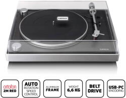 Lenco L-455BK - Gramofon cu șasiu din aluminiu și pick-up 2M RED