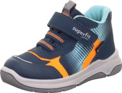 Superfit pantofi sport pentru copii de tip ghete COOPER GTX Blue/Orange 1-006413-8000 | impermeabili și respirabili, pantofi sport înalți cu membrană Gore-tex și închidere cu scai - 34