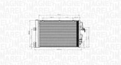 Magneti Marelli Condensator, climatizare MAGNETI MARELLI 350203900000 (350203900000) - automobilus