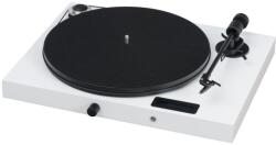Pro-Ject JukeBox E + OM5e white - Gramofon cu preamplificator phono, receptor Bluetooth și amplificator integrat