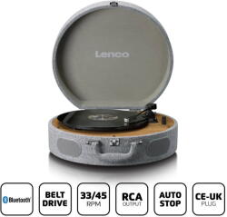 Lenco LS-66GY - Gramofon cu difuzoare și cuvă AT-3600