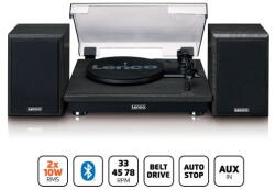 Lenco LS-100BK - gramofon cu difuzoare independente și Bluetooth