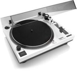 Lenco L-3810WH - Gramofon cu antrenare directă, preamplificator și înregistrare pe USB