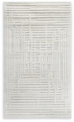 Takoy 60x100 cm-es krémszínű-bézs, strukturált, domború mintázatú szőnyeg modern geometrikus vonalmintával - VENUS 2