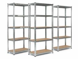 MAMUTEX 3 darabos akciós csomag - Horganyzott fém állvány Mamutex Standard 180x70x30 cm - 5 polc, terhelhetőség 875 kg
