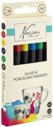 CCG Színes Nassau üveg és porcelánfestő filctoll 6 db-os CCG113272 (CCG113272)