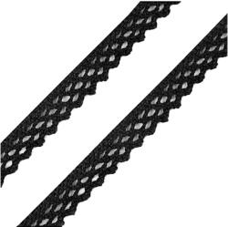  Pamutcsipke, fekete. Szélessége: 1, 2 cm, hossza: 5 méter