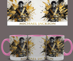  Michael Jackson - Gold bögre (Rózsaszín)