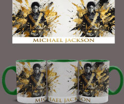  Michael Jackson - Gold bögre (Zöld)