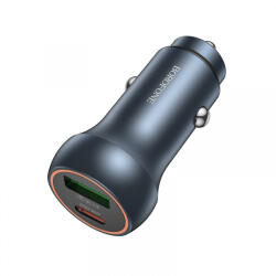BOROFONE Incarcator Auto Borofone BZ32B Fresh, 48W, 3A, 1 x USB-A - 1 x USB-C, Gri - gsmboutique