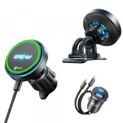 Lisen Incarcator Auto Wireless Lisen W116, 25W, Negru YL0225060018