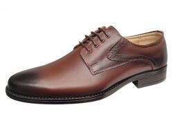 NIC-MAR Pantofi barbati eleganti maro din piele naturala GKR136M, marimea 38