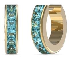 Guess Cercei Guess Huggie Me rotunzi cu cristale JUBE03134JWYGAQT-U