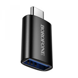 BOROFONE Adaptor OTG USB-C - USB-A Borofone BV26C, Negru