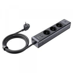 McDodo Prelungitor McDodo CH-0620, 3 x Schuko - 1 x USB-A - 2 x USB-C, Negru