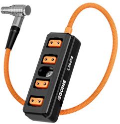ZGCINE Adaptor video ZGCINE LM-P4Lemo 2Pin Male to 4 Dtap Port Splitter Adapter