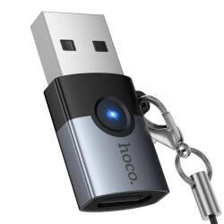 hoco. Adaptor Date si Incarcare USB-C - USB-A HOCO UA46B, Gri