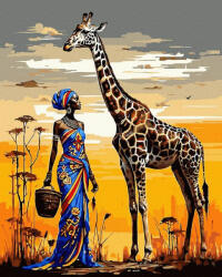 iPicasso Set pictura pe numere, cu sasiu, Vis african, 40x50 cm (PC40501530)