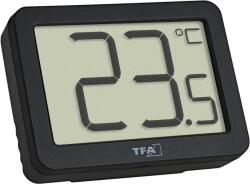 TFA Termometru digital de camera, cu suport magnetic, negru, TFA 30.1065. 01 (MCABI-30.1065.01)