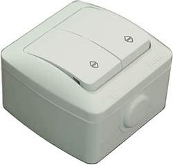 Elbi Comutator cap scara aplicat 10A IP54 gri PT Eva (EL0012825)