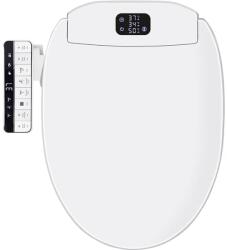 LANDUN Capac WC cu functie de bideu lung 49-52 cm, consola detasabila, spalare, uscare (WC408L)
