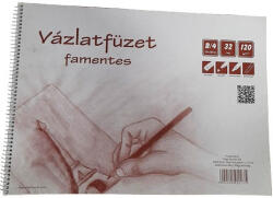  Vázlatfüzet spirálos B/4 32 lapos famentes fekvő (PAP1115-0031)