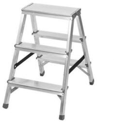 Strend Pro Scara aluminiu, 2 tronsoane, 2 trepte, platforma, max 125 kg, 0.65 m, Strend Pro (251096) - edanco