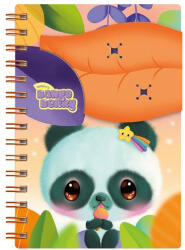  Füzet Bangoberry spriálos, 2db Bangobobbal, panda mintával (PAP0130-0447)