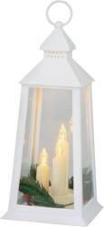 MagicHome MagicHome, Karácsonyi lámpás, műanyag, fehér, 3xLED sárga, 14x14x35 cm, 3xAAA (STP2174108)