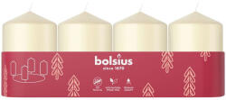 Bolsius Gyertyák Bolsius Pillar Advent, krémszínű, 60x40 mm, csomag 4 db (STP2173781)