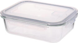 MagicHome MagicHome, üveg tárolóedény, téglalap alakú, fedővel, szellőző szeleppel, 1500 ml (STP8011123)