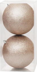 MagicHome MagicHome, Karácsonyi gömbök, 2 db, pezsgő, 12 cm (STP8091923)