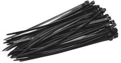 Strend Pro Kábelkötegelő Strend Pro CT66BL, 300x4, 8 mm, 50 db, fekete, nylon, rögzítő (STP2170886)