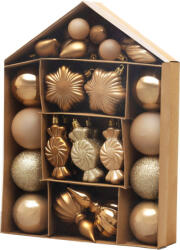 MagicHome MagicHome, Karácsonyi gömbkészlet, 32 db, bronz, vegyes (STP8091912)