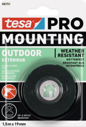 tesa Tesa® Mounting PRO kültéri ragasztószalag, kétoldalas, 19 mm, H-1, 5 m (STP2172740)
