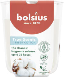 Bolsius True Scents, üveg gyertya, friss pamut, 80x73 mm (STP2174505)