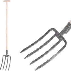 Strend Pro Garden GD-029O, 4-ágú, kovácsolt ásóvilla T nyéllel (STP211266)