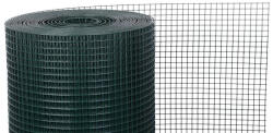 Strend Pro Garden GARDEN PVC, Négyzetes csirkeháló, 1000/16x16/1, 2 mm, zöld, RAL 6005, 25 m-es tekerc (STP431259)