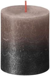 Bolsius Rustic, karácsonyi gyertya, Sunset Creamy Caramel+ Anthracite, 80/68 mm (STP2172605)