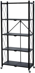 Strend Pro RAW5T, Összecsukható Fém Állvány kerekeken, 5 polcos, 1630x720x340 mm, max. 50 kg/polc (STP2211633)