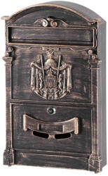 Strend Pro GLA-Alu Levélszekrény, alumínium, 255x90x410 mm, antique bronze (STP252261)