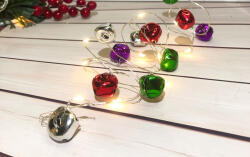 MagicHome MagicHome, Karácsonyi füzér, 20x fehér LED, haranggal, 2xAA (STP8091454)