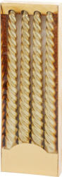 MagicHome MagicHome, karácsonyi gyertya, 25 cm, 4 db, arany, csavart (STP8091762)