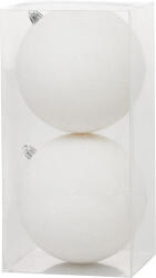 MagicHome MagicHome, Karácsonyi gömbök, 2 db, fehér, 12 cm (STP8091924)