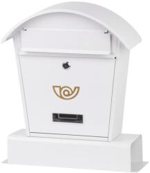 Strend Pro LAMBERT B postaláda újságtartóval - 40 × 14 × 49 cm, fehér (STP217608)