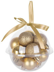 MagicHome MagicHome, Karácsonyi gömbök, 12 db, 3 cm, arany (STP8091064)