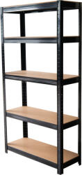 Strend Pro Fém Állvány, MDF, 5 polc, 1800x900x400 mm, antracit (STP221132)