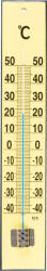 Strend Pro TMM-018 Yellow Flatter, kültéri Hőmérő, 450x80x20 mm, fa (STP221156)
