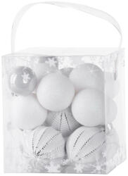 MagicHome MagicHome, Karácsonyi Gömbök, 31 db, fehér - ezüst, vegyes, 6-3 cm (STP8091075)